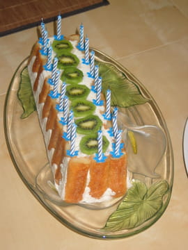 Charlotte ananas coco litchis
