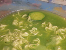 Velout� de courgettes au curry
