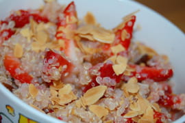 Salade de fraises au quinoa