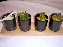 Flans d asperge, sauce hollandaise