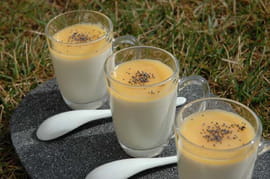 Panna cotta � l amaretto et au lemon curd