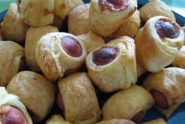Feuillet�s aux saucisses
