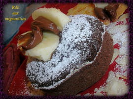 G�teau mi-cuit chocolat banane