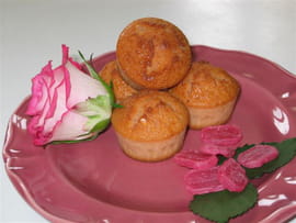 Muffins au coquelicot et � la rose