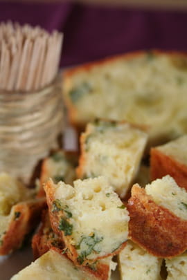 Cake au persil et aux ravioles de Romans