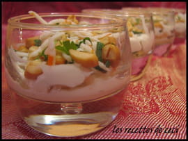 Petite verrine de crabe au fromage frais