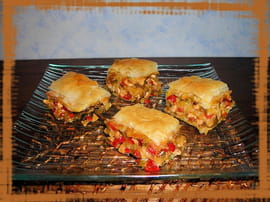 Baklavas de poulet aux petits l�gumes