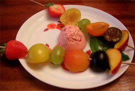 Brochettes de fruits
