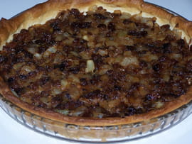 Tarte � l oignon et aux raisins