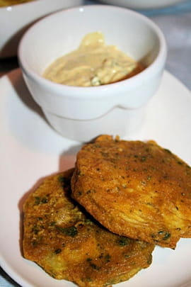 Beignets d aubergine � l indienne