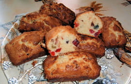 Mini cakes aux fruits confits