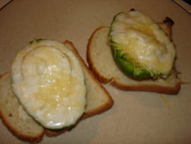 Avocat au ch�vre chaud