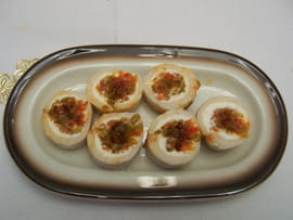 Rollitos de pimientos y queso fresco