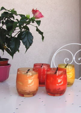 Compot�e d ananas au Malibu et sa mousse coco