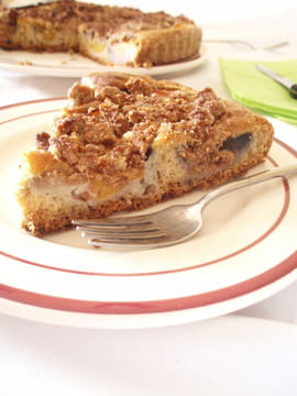 Tarte brioch�e aux nectarines