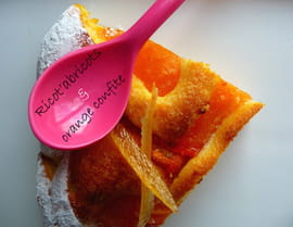 Tourte ricotta aux abricots et orange confite