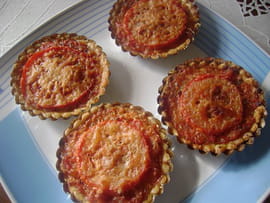 Tartelettes aux tomates confites