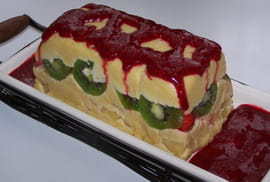 Terrine de fruits frais � la cr�me d amandes