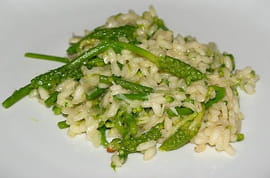 Risotto aux asperges et parmesan
