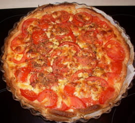 Tarte � la tomate et au fromage