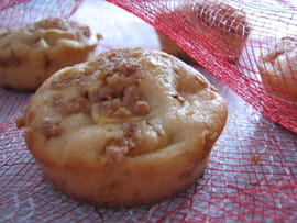 Muffins vanille, pomme et noisettes caram�lis�es