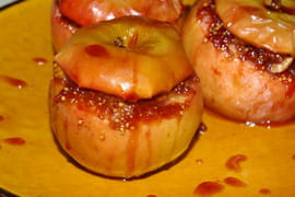Pommes farcies � la compot�e de figues fra�ches