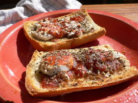 Ciabatta fa�on pizza