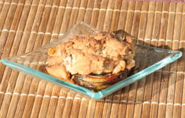Mini crumble courgettes, tomate s�ch�es et cumin