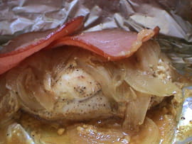 Papillotes de poulet � la moutarde