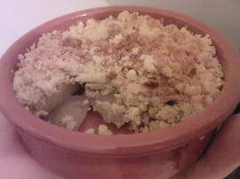 Crumble de nashi
