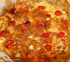 Quiche courgette-fromage