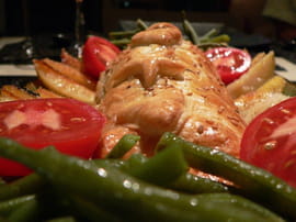 Filet mignon en cro�te de miel et s�same