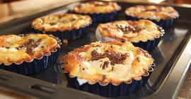 Tartelettes faciles aux poires et au chocolat