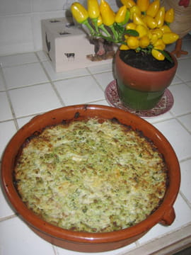 Gratin de chou vert et viande hach�e