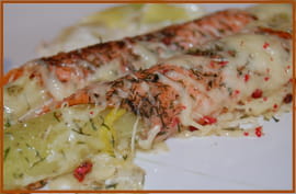 Poireaux au saumon fum�
