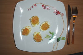 Oeufs durs oignons-jambon