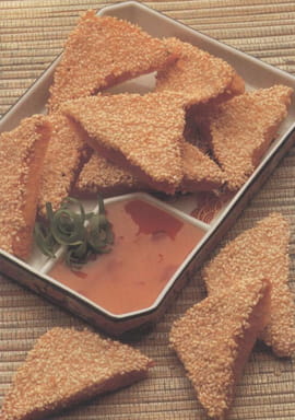 Canap�s aux crevettes