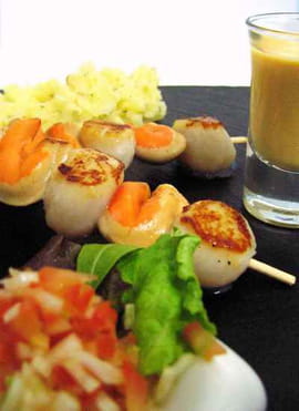 Brochettes de Saint-Jacques