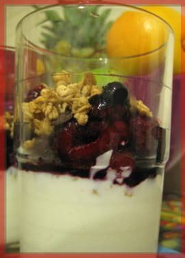 Fromage blanc aux fruits rouges