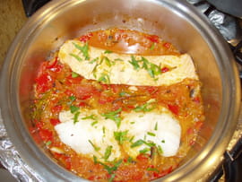 Duo de poissons en cocotte
