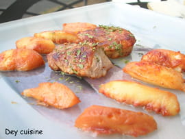 Mignon de porc aux p�ches