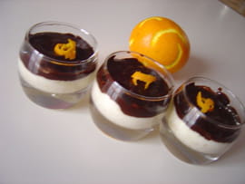 Verrines de mousse de pomme � la fleur d oranger