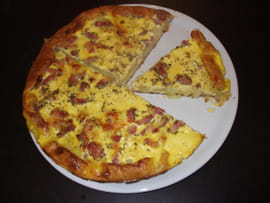Tarte pommes de terre-lardons