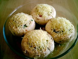 Champignons farcis aux petits l�gumes