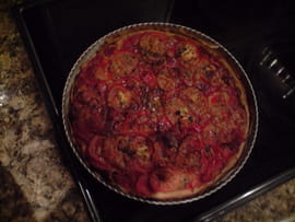Tarte tomate et thym