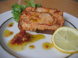 Terrine de lotte � la sauce vierge