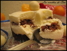 Petit entremets au cl�mentine curd, cookies et Maltesers