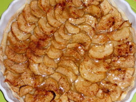 Tarte aux pommes et � la cannelle maison