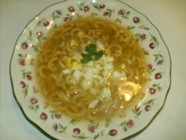 Bouillon de poulet aux vermicelles