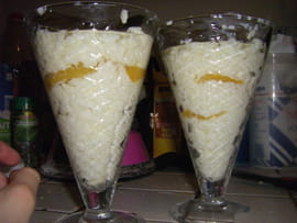 Trifle de riz aux abricots